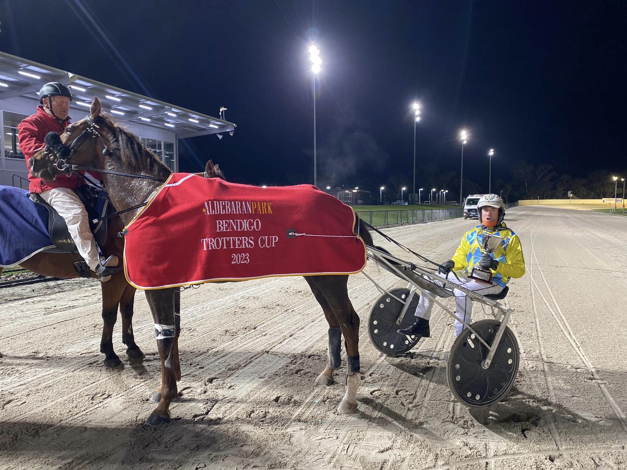 Ultimate Stride ends One Over All's winning streak at Bendigo Harness Racing Victoria